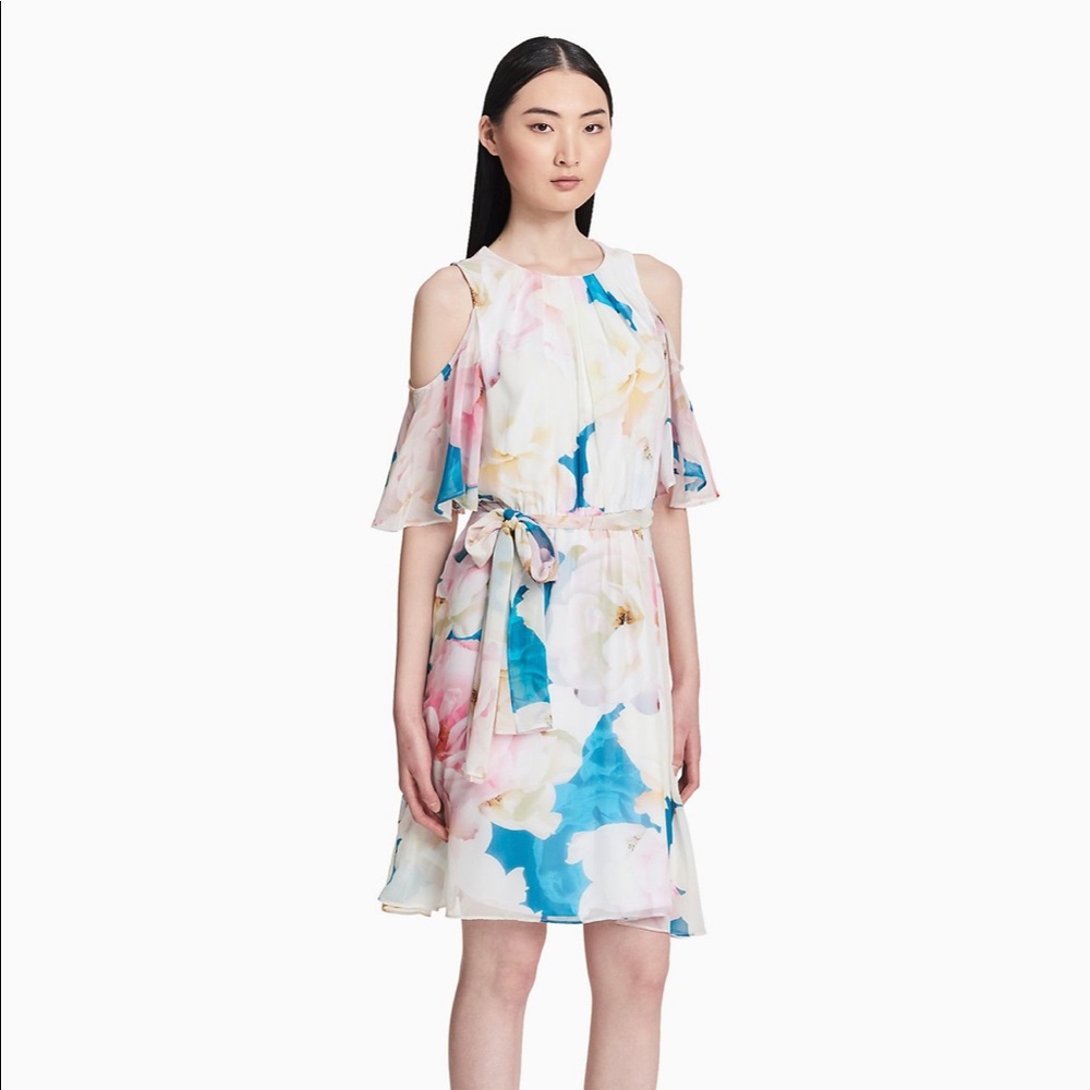 NWT - Calvin Klein Floral Spring Dress - 8P